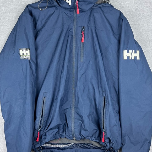 Helly Hansen Men's Crew Midlayer Sailing Jacket Full Zip Navy Size M - Picture 1 of 10